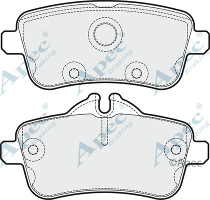 APEC BRAKING Piduriklotsi komplekt,ketaspidur PAD1894